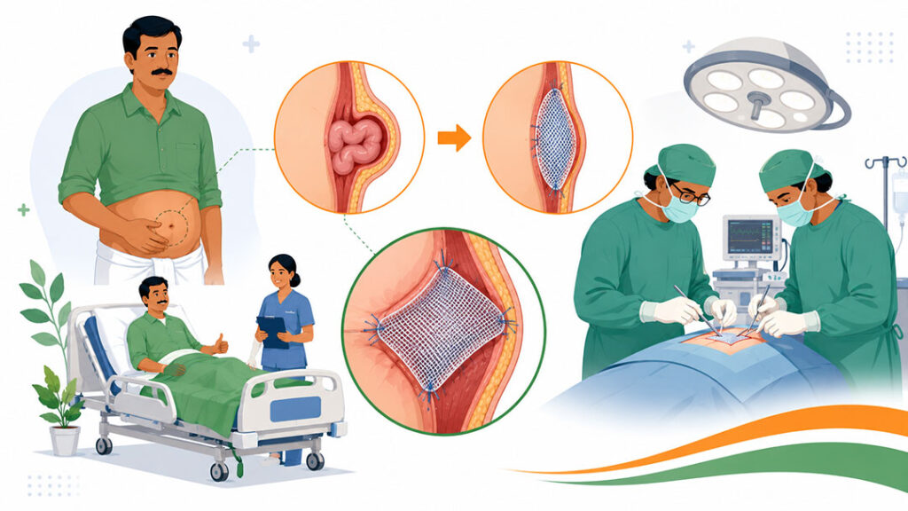 Free Hernia Surgery Under PMJAY