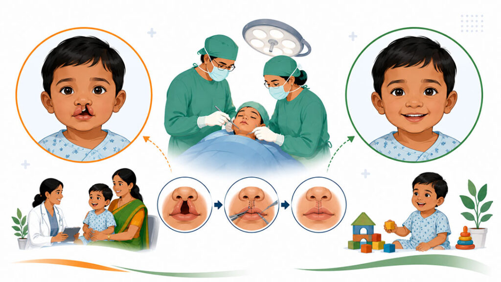 Free Cleft Lip Surgery for Children Under PMJAY
